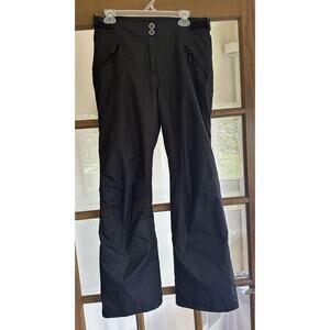 Rossignol Womens M Insulated Ski Snowboard Pants Black Adjustable Waist Pockets